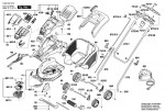 Bosch 3 600 H81 870 ROTAK 43 LI (ERGOFLEX) Lawnmower Spare Parts
